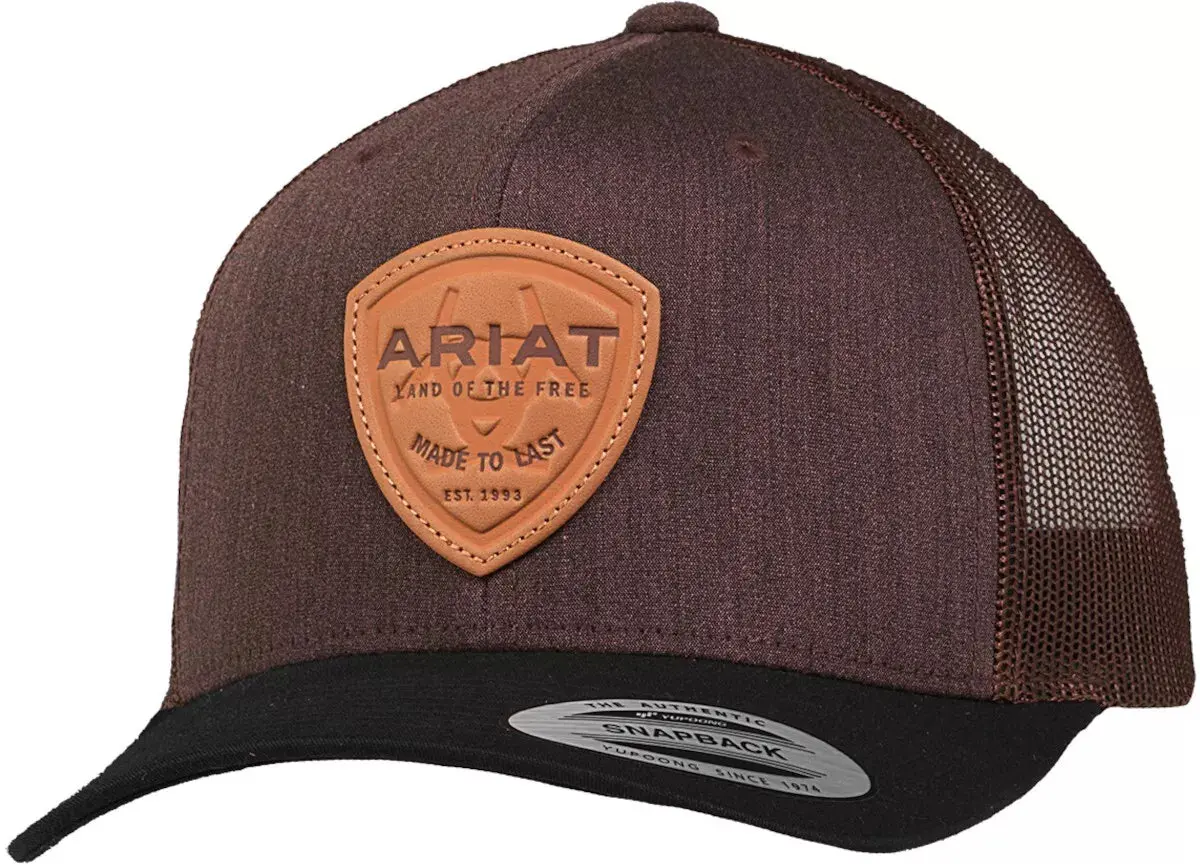Ariat Leather Patch Ballcap 1