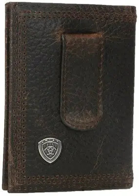 Ariat Front Pocket Bifold Money Clip Wallet 1