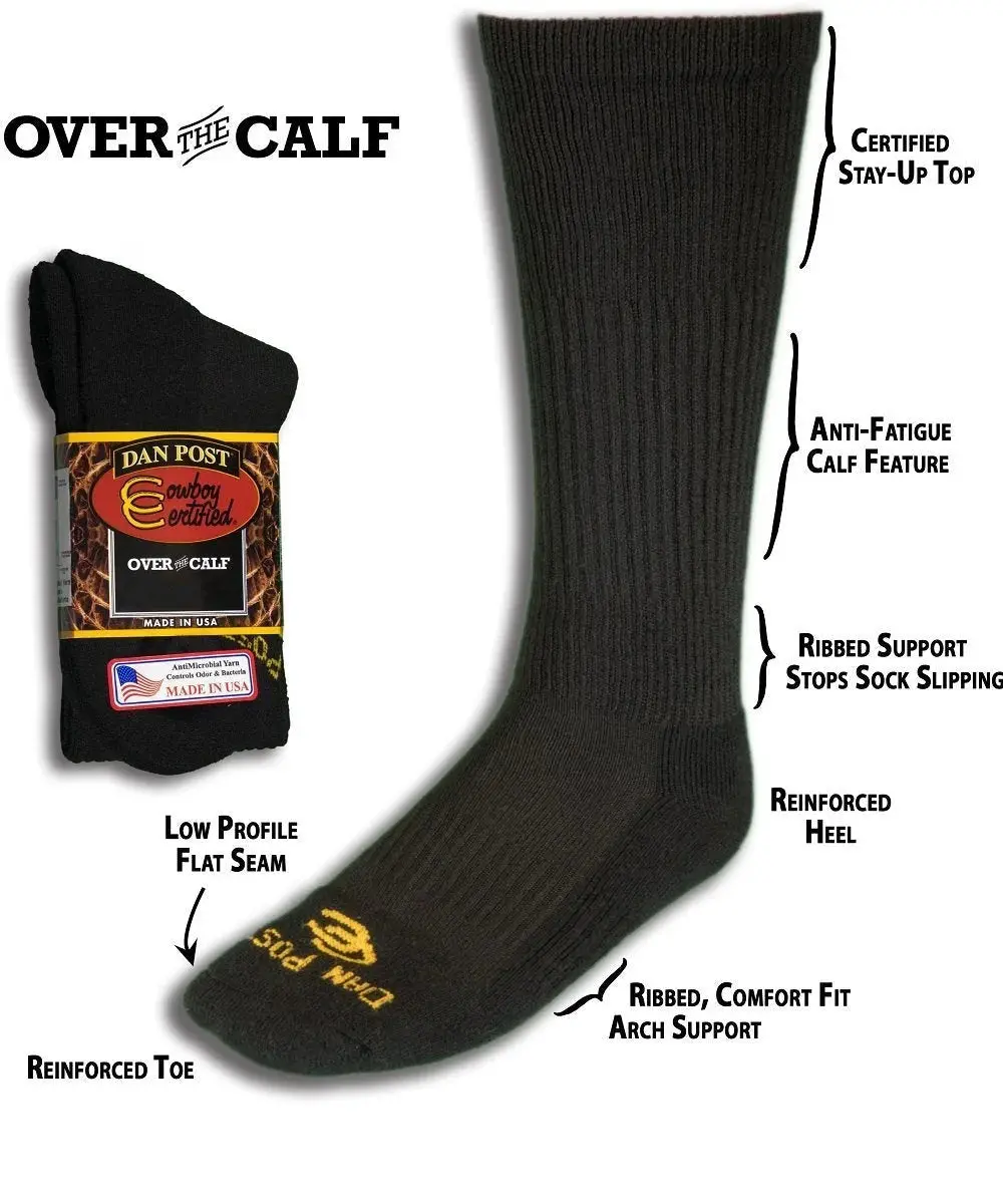 Dan Post Cowboy Certified Over The Calf Socks 1