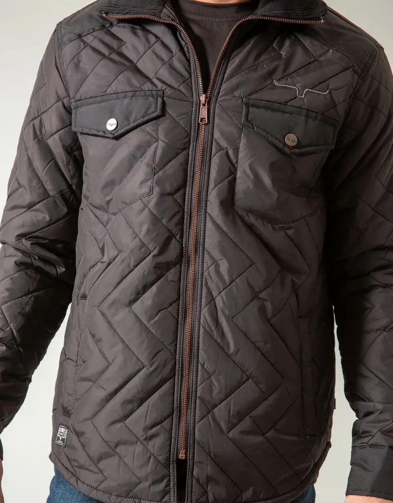 Kimes Ranch Men's Skink Quilted Solid Zip Shirt Jacket 1