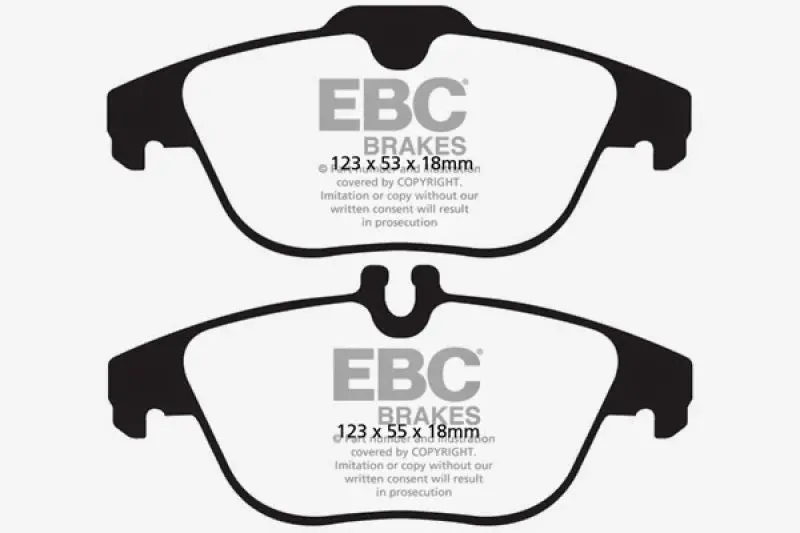 Ebc Redstuff Rear Brake Pads For 2013–2016 Mercedes-Benz Glk250 2.1L Twin-Turbo Diesel 1