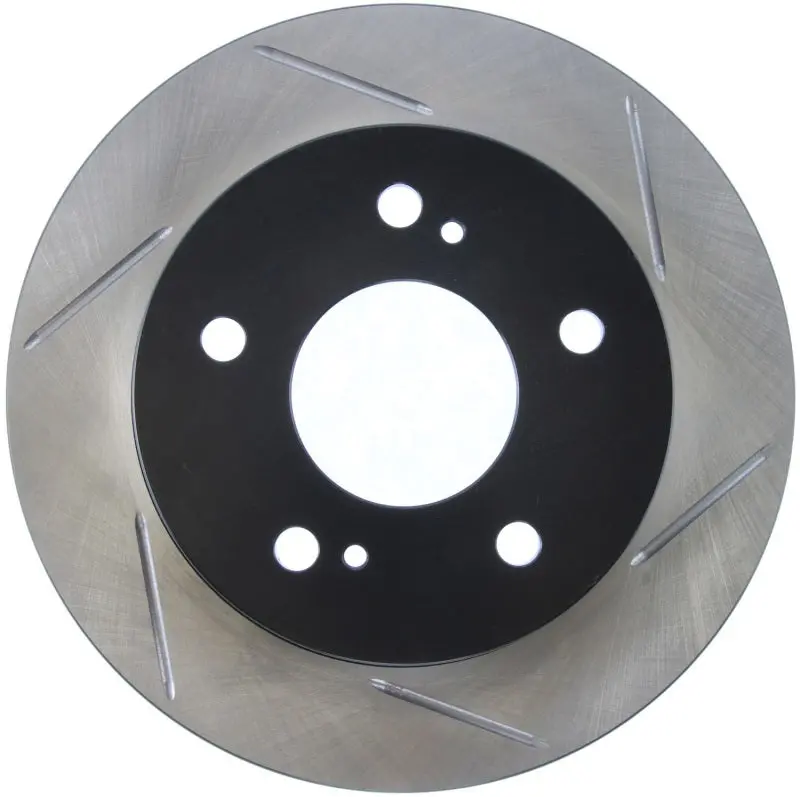 Stoptech Power Slot Slotted Rear Brake Rotor For 1994–1998 Nissan 240Sx (5-Lug, Left Side) 1