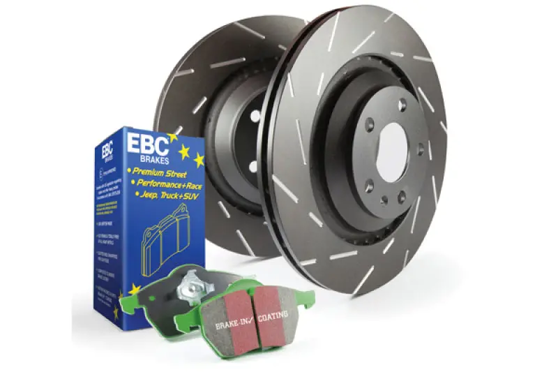 Ebc S2 Brake Kit — Greenstuff Ceramic Pads And Usr Slotted Rotors 1