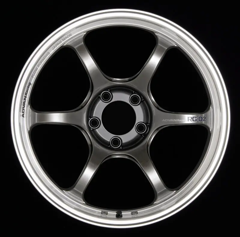 Advan Rg-D2 Racing Wheel — 18×8.5″, +42Mm Offset, 5×112, Hyper Black Machined Finish 1