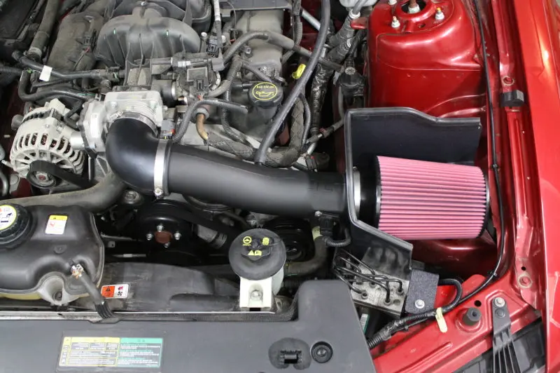 Jlt Cold Air Intake Kit For 2010 Ford Mustang V6 – Black Textured, Includes Red Filter (Tune Required) 1