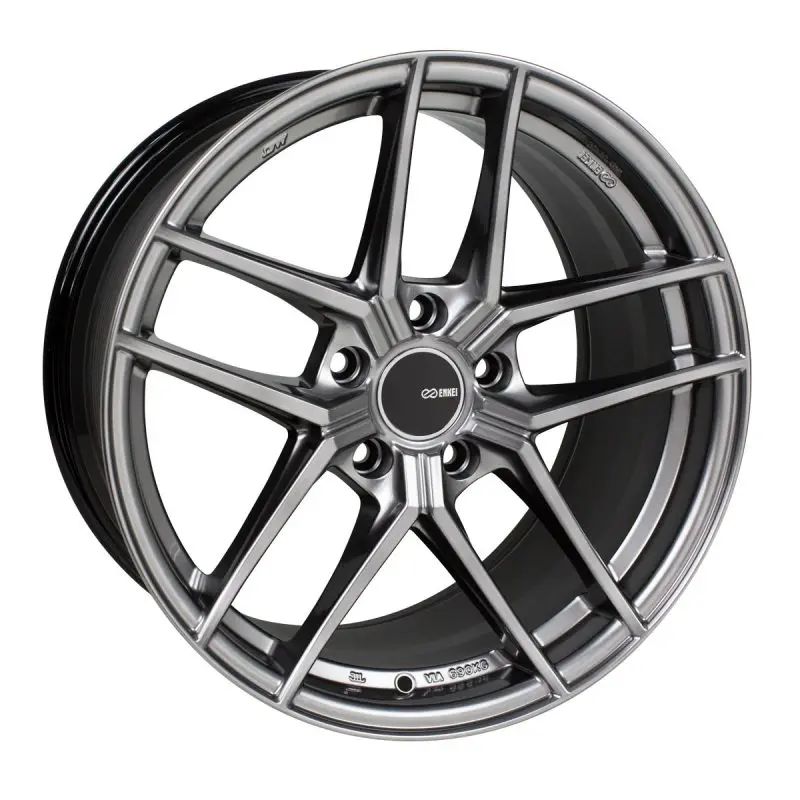 Enkei Ty5 Hyper Silver Alloy Wheel – 18X8.5 Inches, 5X120 Bolt Pattern, 38Mm Offset, 72.6Mm Center Bore 1