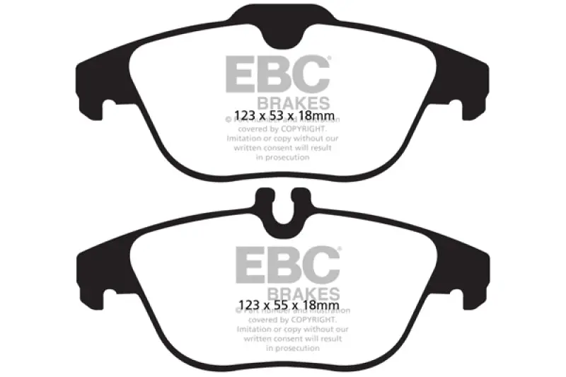Ebc Redstuff Rear Brake Pads For 2013–2016 Mercedes-Benz Glk250 2.1L Twin-Turbo Diesel 2