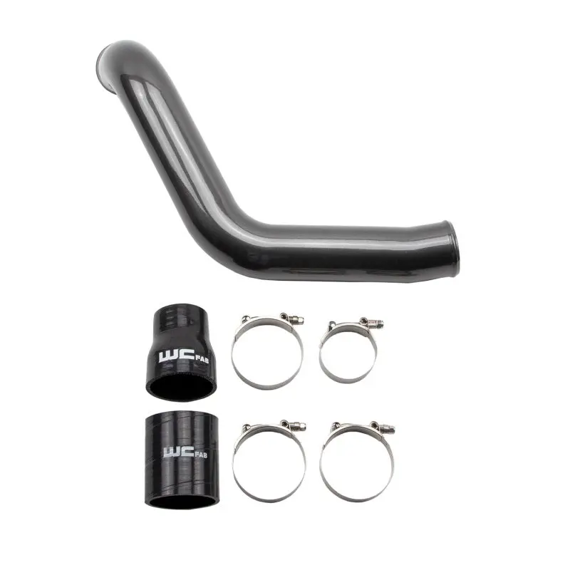 Wehrli Wcfab Intercooler Pipe For 2004.5–2005 Lly Duramax – Passenger-Side Cold Side, 3-Inch Diameter, Grey 1