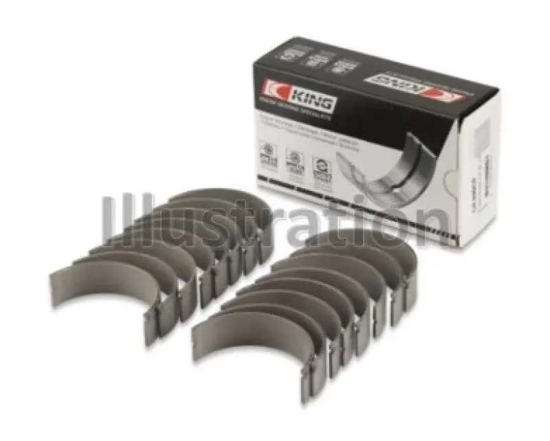 King Engine Bearings Rod Bearing Set For Ford 391Ci 32V Turbo V8 – Oversize +0.75Mm, 0.002" Clearance 1