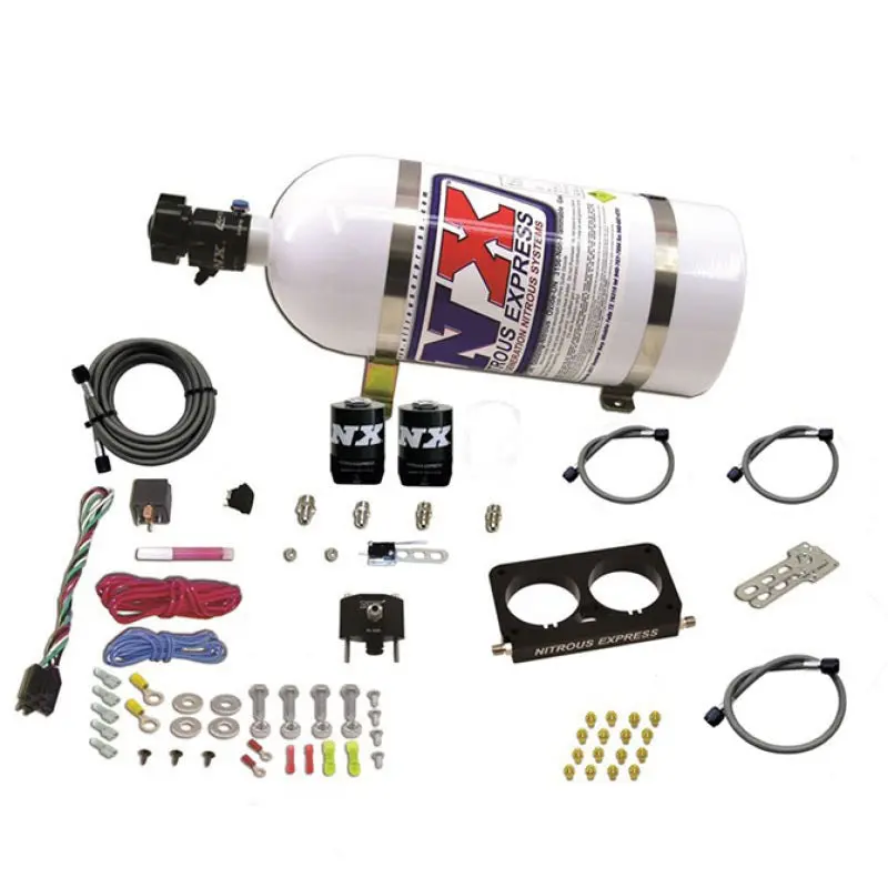 Nitrous Express Wet Nitrous Kit For 1996–2004 Ford Mustang Cobra (4-Valve, Stock Throttle Body) – 50–300 Hp With 10-Lb Bottle 1