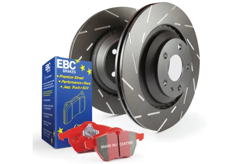 Ebc Redstuff High-Performance Brake Pads And Usr Drilled Rotors Kit 1