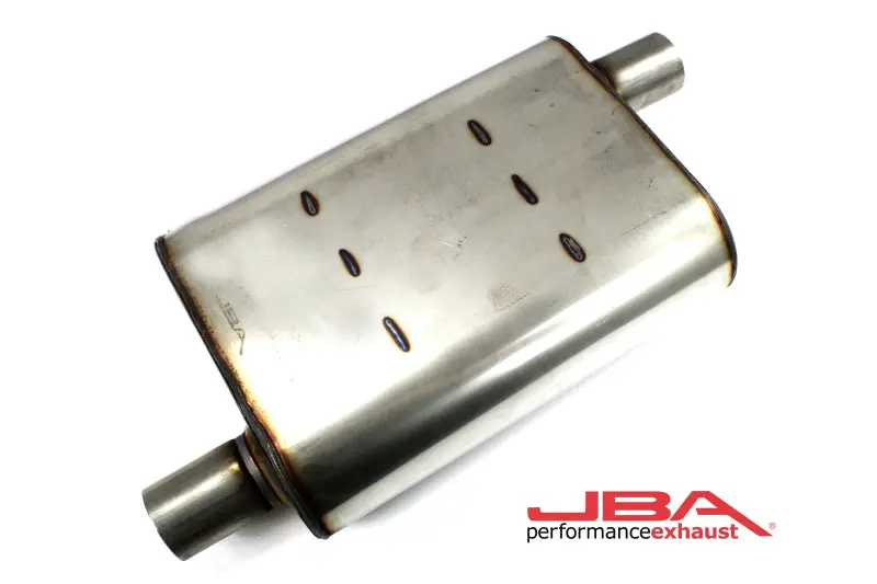 Jba Universal Chambered Stainless Steel Muffler – 13" × 9.75" × 4", 2" Offset Inlet 1