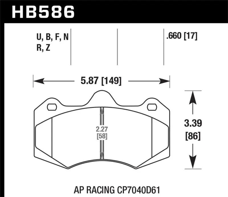Hawk Ap Racing Cp7040 Ceramic Brake Pads – Street-Focused Performance Compound 1