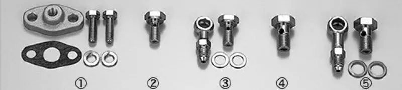 Hks Gt2 Turbo Oil Inlet Component Kit — For Twin-Turbo Applications 1