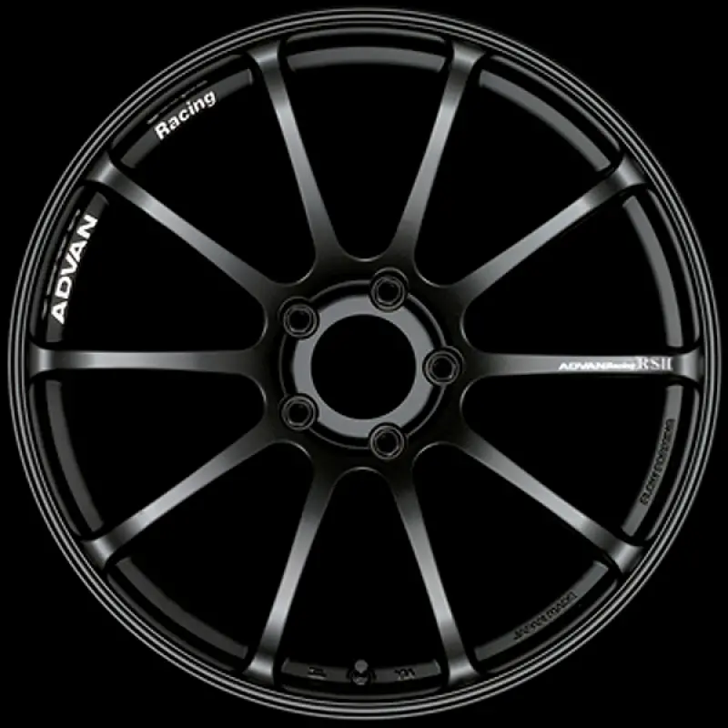 Advan Rsii 19X10.0 / +40 Offset / 5-130 / 71.6Mm Bore / Semi Gloss Black 1