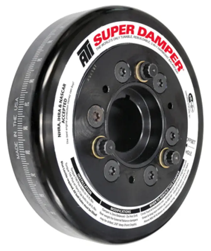 Ati Aluminum Harmonic Damper – 7.074" Diameter, 90° V6 Fitment, Dual-Ring Design With Aluminum Hub 1