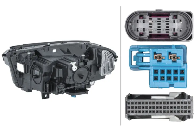 Hella Led Dynamic Right-Hand Headlamp For 2021–2022 Mercedes-Benz Gla 2