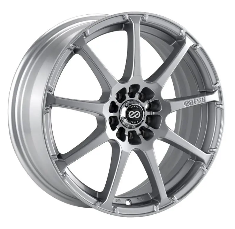 Enkei Edr9 17X7-Inch Silver Alloy Wheel – 4X100/114.3 Bolt Pattern, 38Mm Offset, 72.6Mm Center Bore 1
