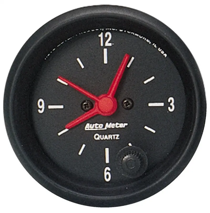 Autometer Z-Series Electric Clock — 52Mm (2-1/16") Analog Display 1