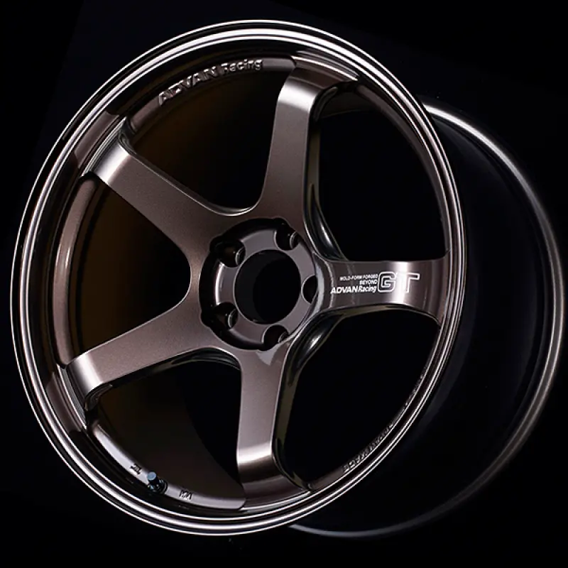 Advan Gt Beyond 17X10 Inch Racing Wheel With 50Mm Offset, 5X114.3 Bolt Pattern, And Copper-Bronze Finish 1